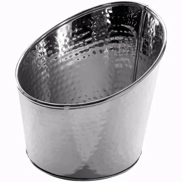 Stainless Steel Angled Hammered Beverage Tub 3 Qt.