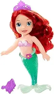 2016 DISNEY PRINCESSES BATHTIME ARIEL LITTLE MERMAID 14&#034; DOLL, WORN BOX, NEW