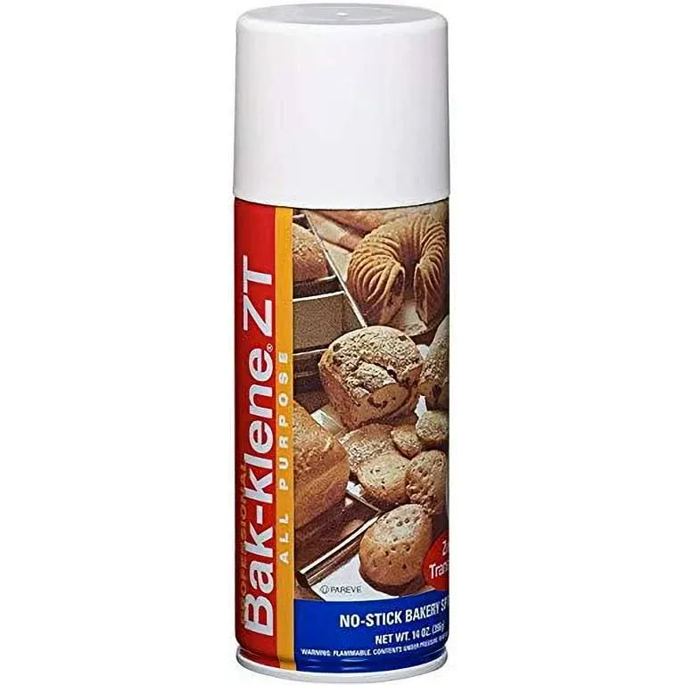 Bak-Klene ZT All Purpose Release Spray - Baking Spray, Grill Nonstick Spray for Cooking, Pan Oil Spray, High Heat Cooking Spray, 14 oz