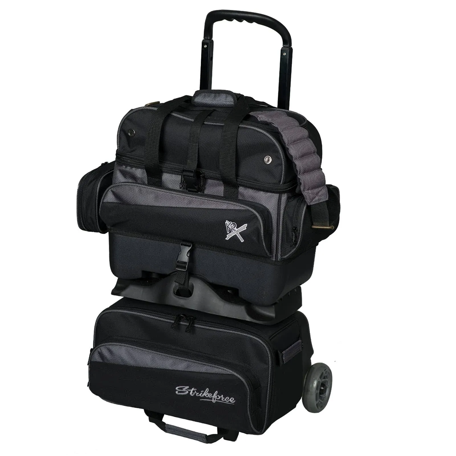 KR Strikeforce Konvoy 4 Ball Roller Red Smoke Bowling Bag | BowlersMart