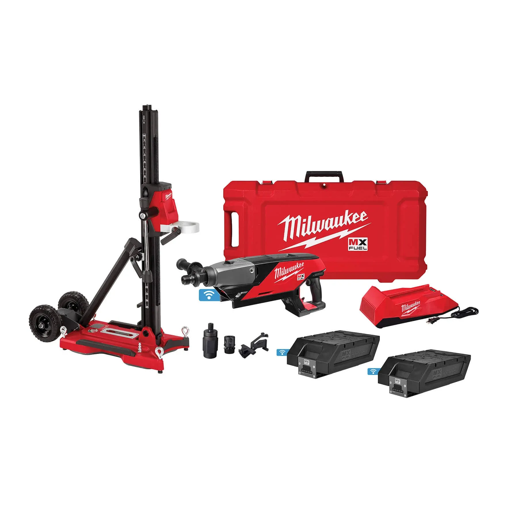 Milwaukee MXF301-2CXS MX Fuel Handheld Core Drill Kit w/ Stand