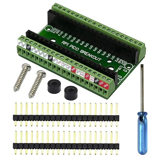 Ultra-Small RPi Pico Terminal Block Breakout Board Module, for Raspberry Pi Pico