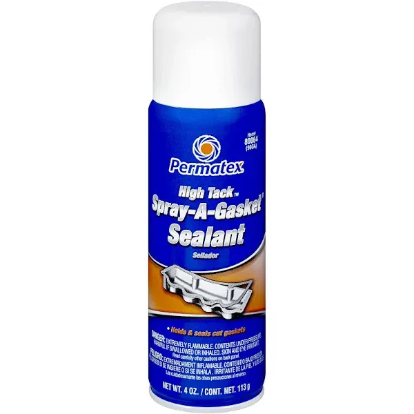 Permatex 80064 High Tack Spray-A-Gasket Sealant, 4 oz. Aerosol Can , Black