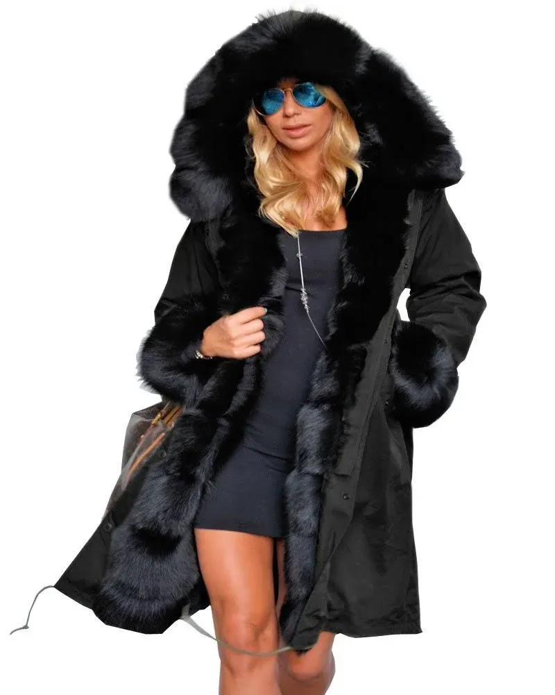 Aoxwomens Winter Coats for Women Puffer Jacket Lady Warm Thicken Long Parka Fall Spring Overcoat