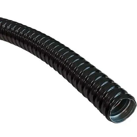 Electriduct 1.5" PVC Coated Liquid-Tight Galvanized Steel Flexible Metal Conduit - 10 Feet