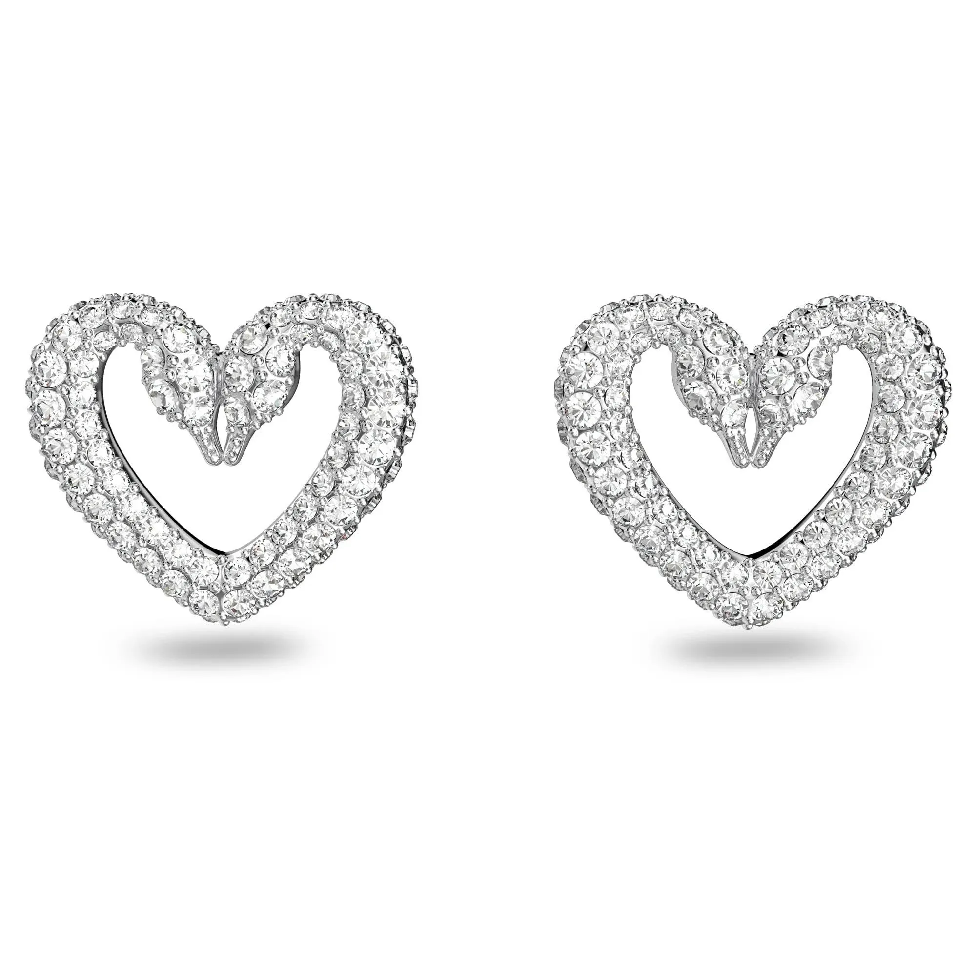 Swarovski Una medium heart earrings