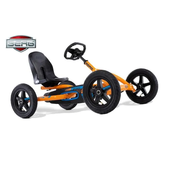 Berg Toys Buddy B-Orange Pedal Go Kart for Kids and Adults – Adjustable Ride On Toy for Ages 4-8 – Go Karts with BFR System, Go Cart for Kids and Adults Outdoor Pedal Car for Kids