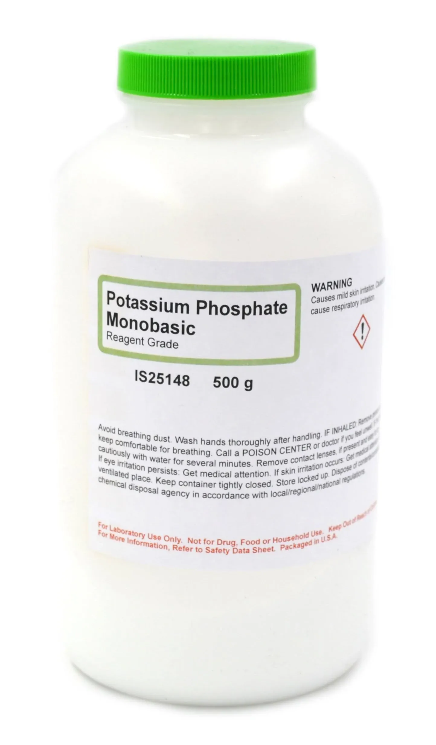 Reagent Grade Potassium Phosphate Monobasic, 500g - The Curated Chemical ...