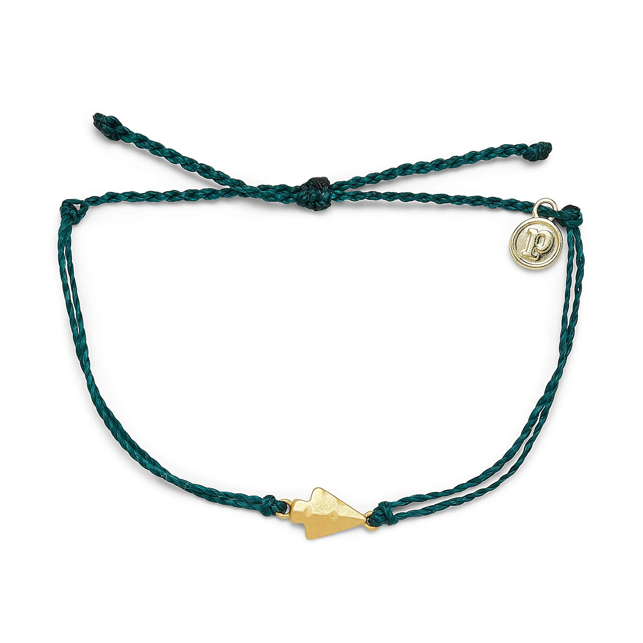 Pura Vida Teal Antique Arrowhead Gold Bracelet