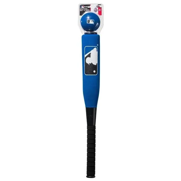 Franklin Sports MLB Oversized Foam Bat & Ball Set, Blue