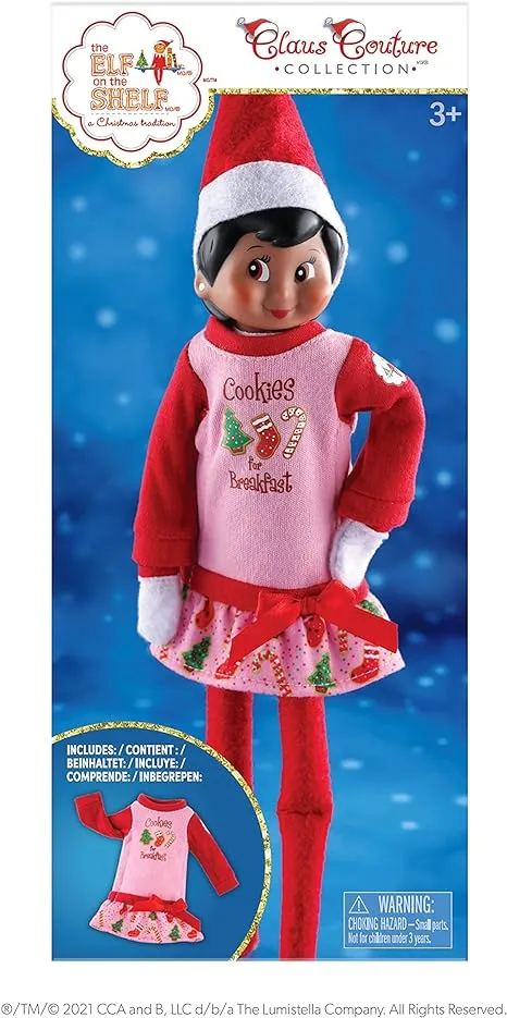 The Elf on the Shelf Claus Couture Yummy Cookie Nightgown (Elf Not Included)