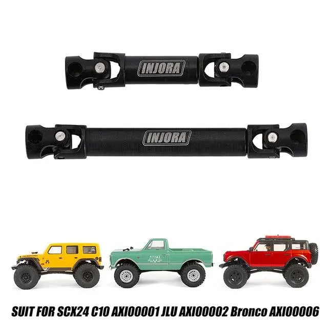 INJORA LCG Carbon Fiber Chassis Kit 6° Angled Frame for SCX24 C10 JLU Deadbolt B17 Bronco, C10 Drive Shafts