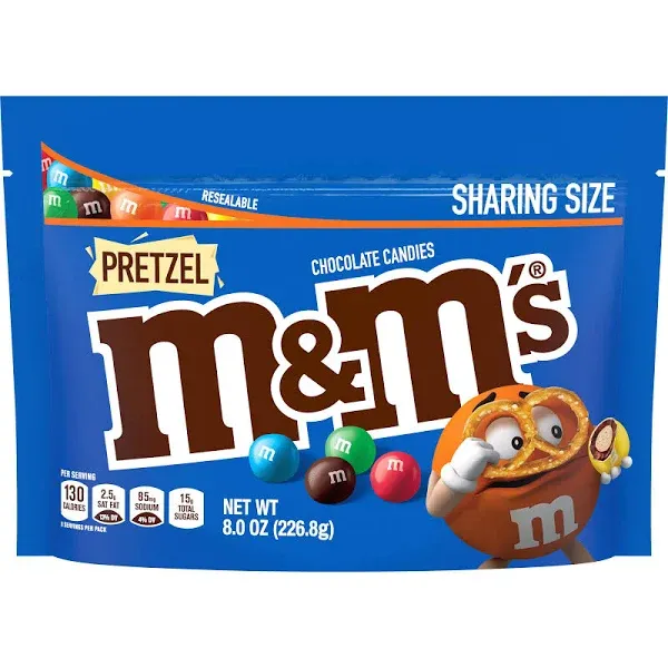 M & M Chocolate Candies, Pretzel, Party Size - 30 oz