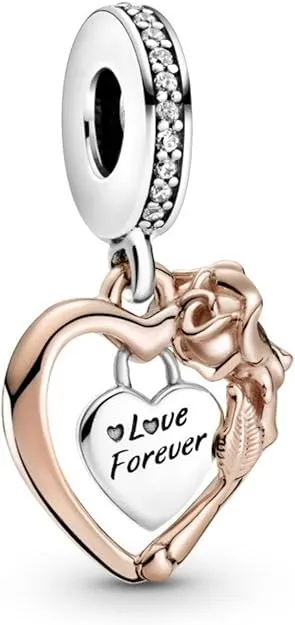 Pandora Women's Sparkling Wishbone Heart Ring