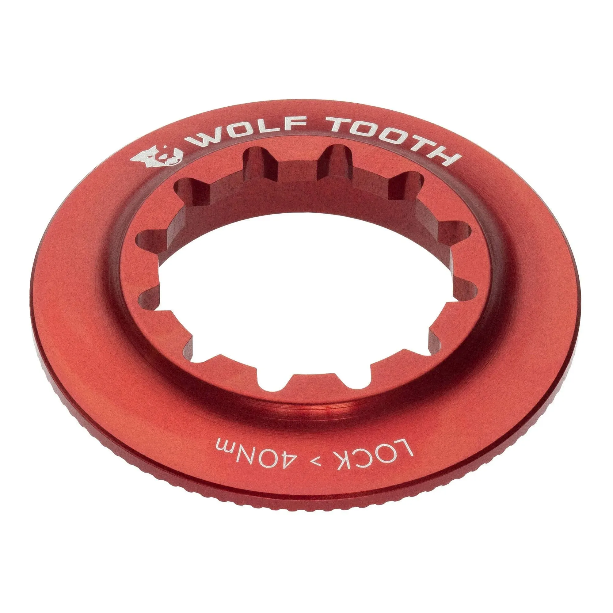 Wolf Tooth Centerlock Rotor Lockring - Internal Splined Red