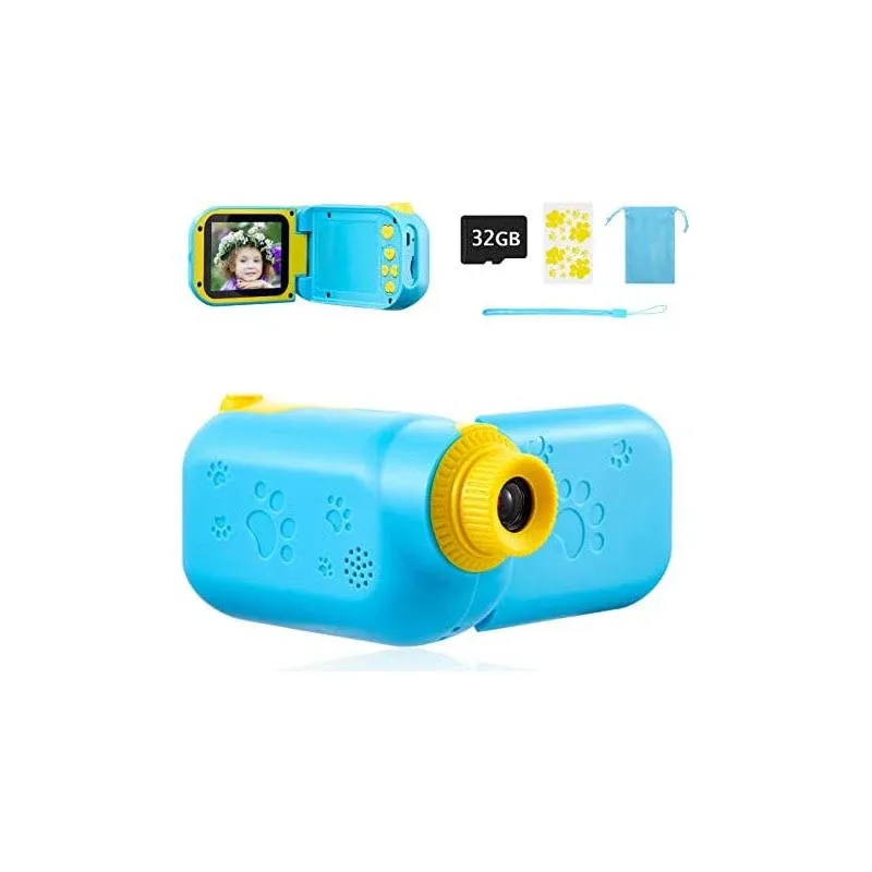 1080P Kids Mini Digital Camera With 32G TF Card Camcorder Video USB Rechargeable