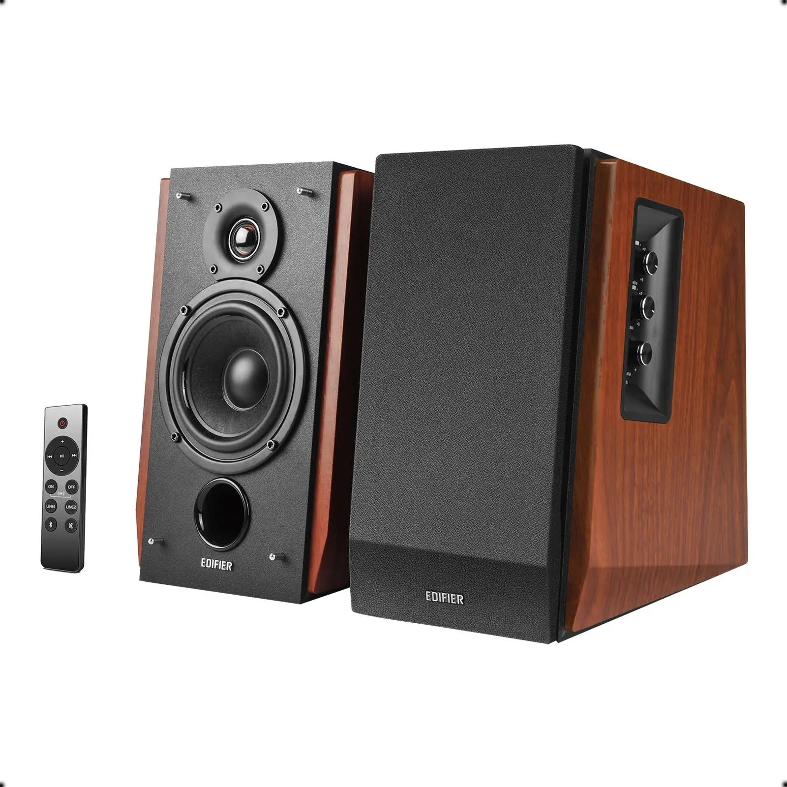 Edifier R1700BTs Active Bluetooth Bookshelf Speakers - 2.0 Wireless Near Field Studio Monitor Speaker - 66w RMS with Subwoofer Line Out