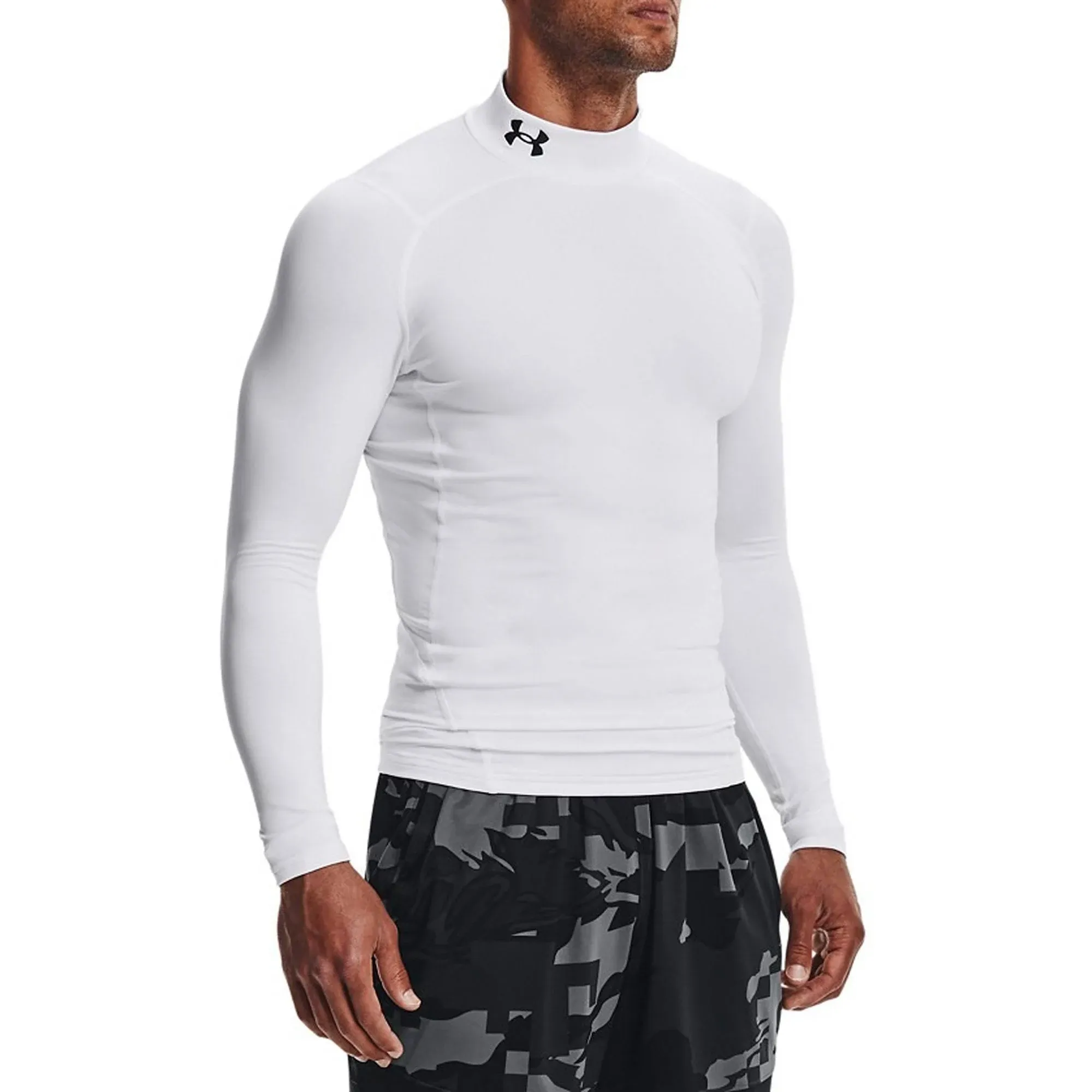 Under Armour Men's ColdGear Armour Compression Mock White L