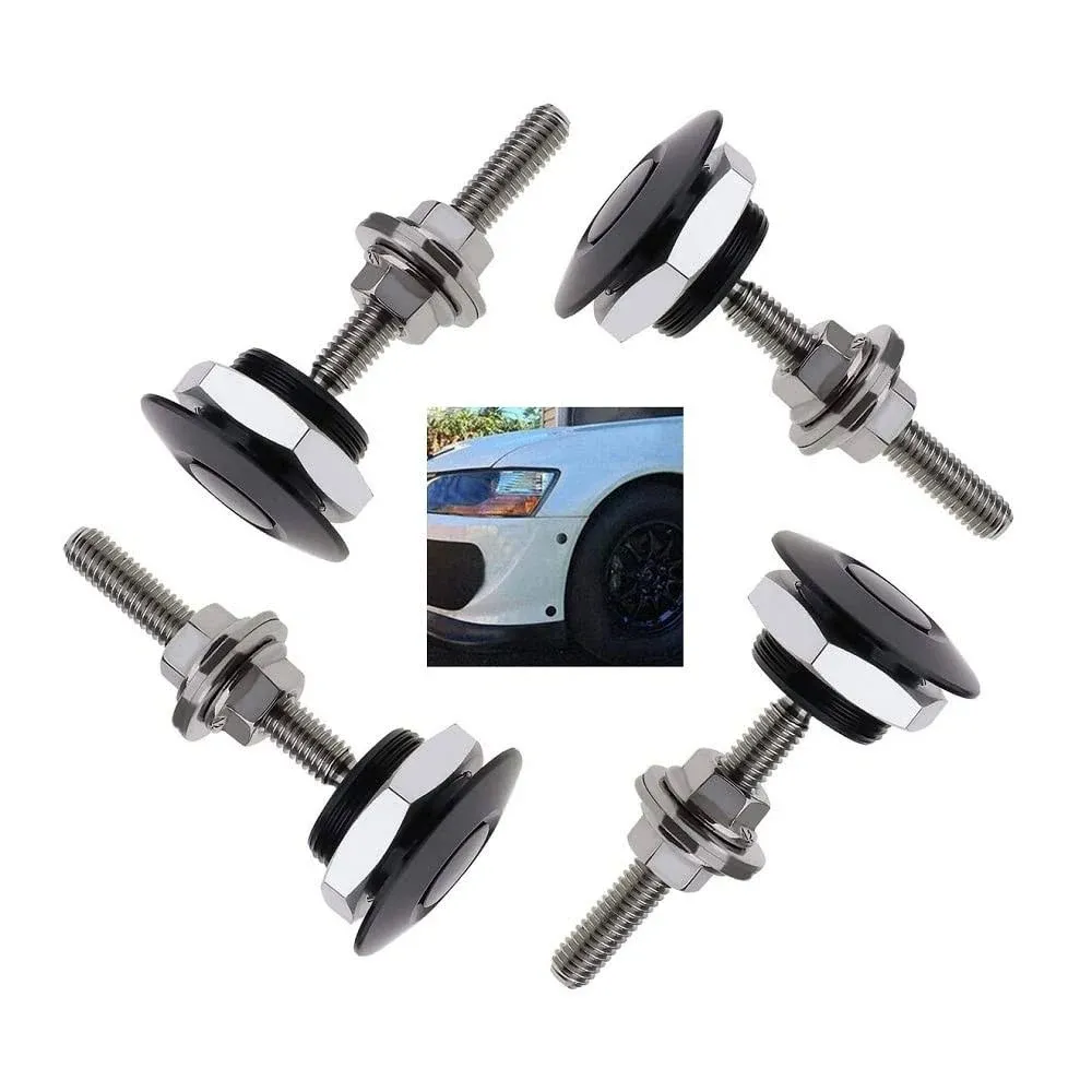 4Pack Quick Release Latch Lock Clip Push Button Bonnet Kit 1.25in/32mm Diameter.