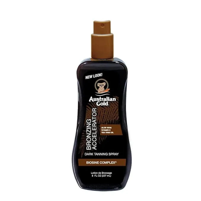 Australian Gold Dark Tanning Accelerator Spray Gel with Bronzer