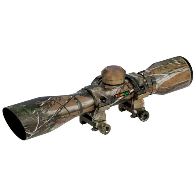 Truglo TG8504CD Compact 4x 32mm Obj 22.5 ft @ 100 yds FOV 1" Tube Realtree APG Diamond