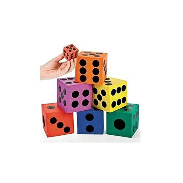 Foam Jumbo Playing Dice (12)