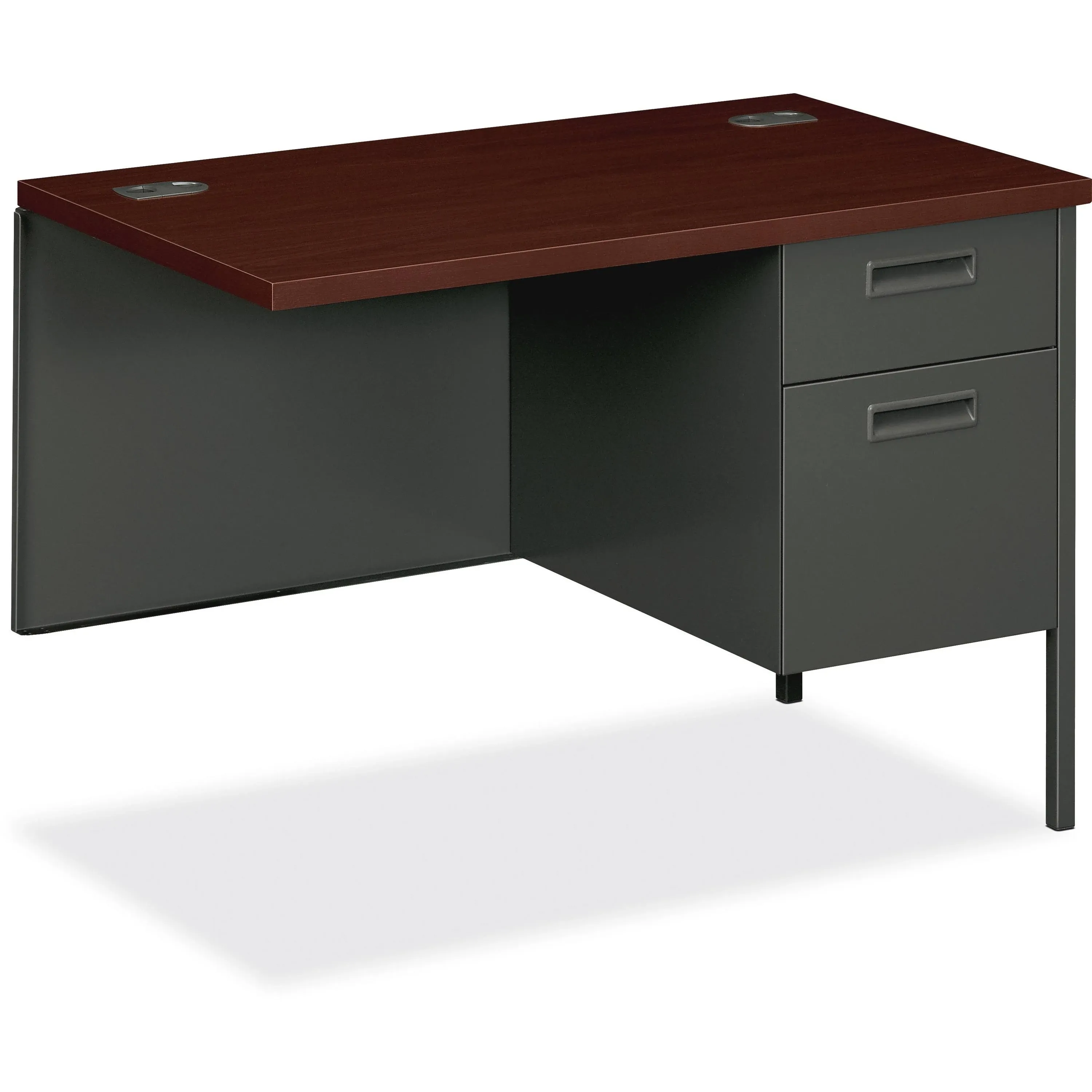 HON� Metro Classic Series Workstation Return, Right, 42w x 24d, Mahogany/Charcoal HONP3235RNS