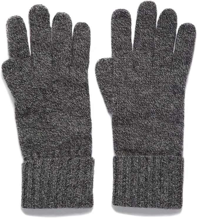 Fishers Finery Women's 100% Pure Knit Ultra Plush Cashmere Gloves Ribbed Cuff