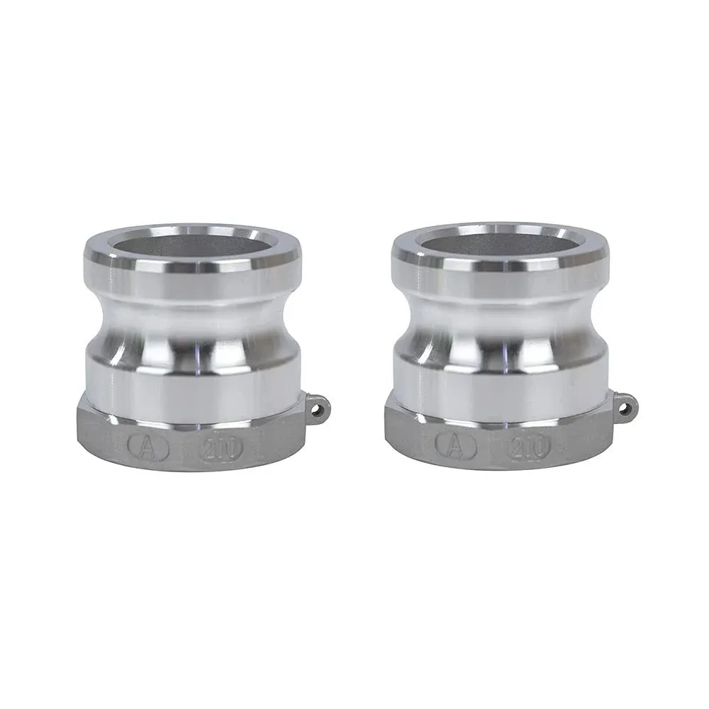 2 pcs Aluminum cam lock fittings (1" Part A) cam groove hose fitting camlock fittings, Male Adapter Female NPT Thread camlock fitting (1‘’)