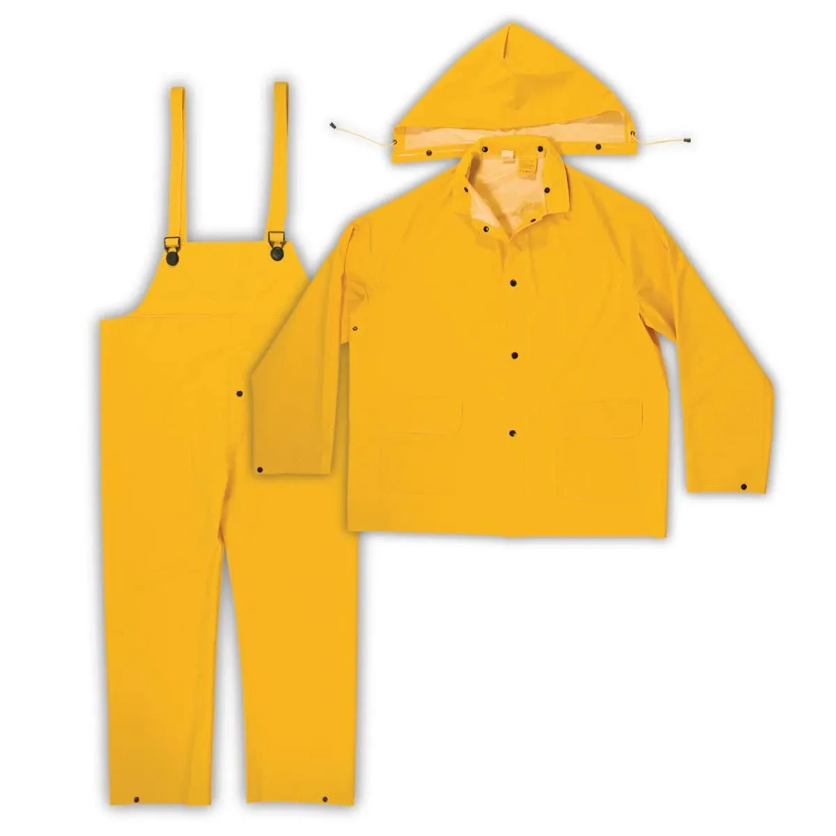 New Mid West Contractor Weight Three Piece Rain Suit Size XL