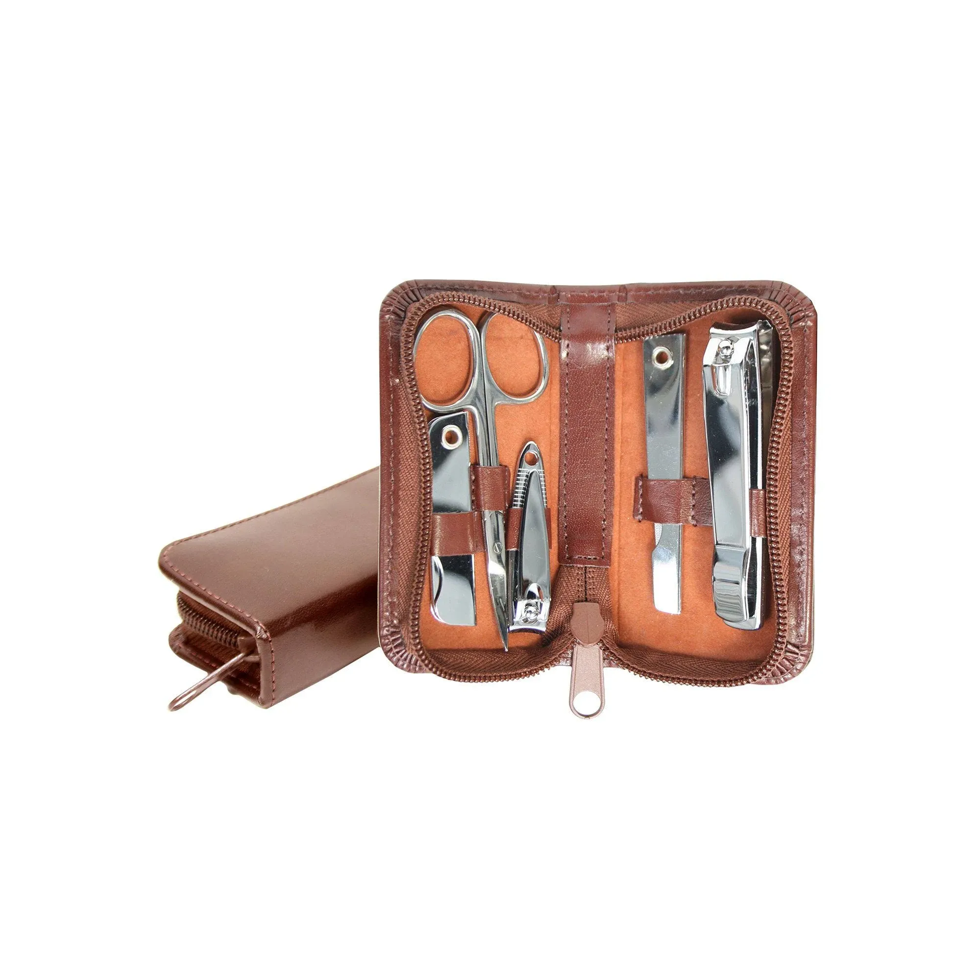 Royce Leather Mini Manicure Set British Tan 665-BT-AR