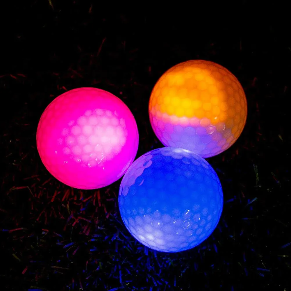 THIODOON Glow in The Dark Golf Balls Light Up LED Golf Balls Night Golf Gift Sets ...