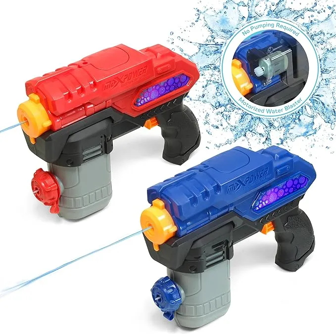 ArmoGear Laser Splash Battle | Kids Water Fights with Laser Tag | 2-Pack Mini Laser Battle Blasters and Water Filled Target Vests | Outdoor Toy for Ages 8+