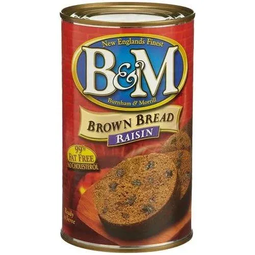 B & M BREAD BROWN RAISIN, 16 oz (Pack of 2)