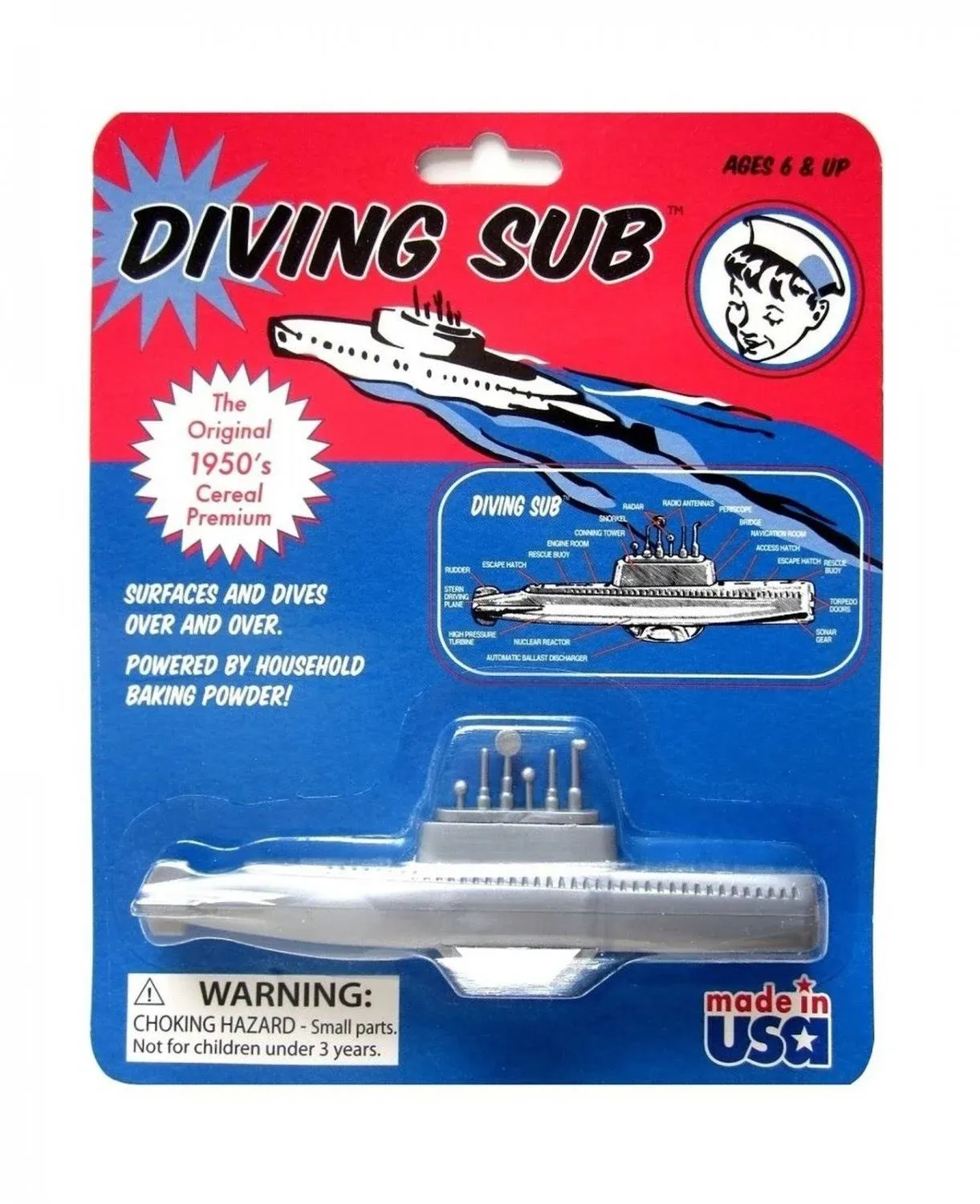 Toysmith Diving Sub Toy 4-Pack