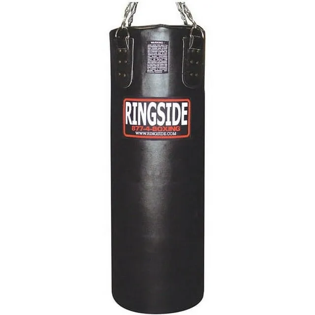 Ringside Leather 100 lb. Heavy Bag - Filled Black