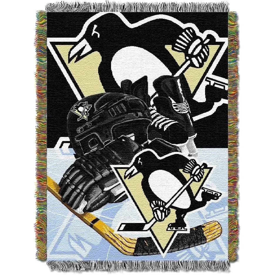 Officially Licensed NHL "Homefield Ice Advantage" Woven Tapestry Throw Blanket, 48" x 60", Multi Color