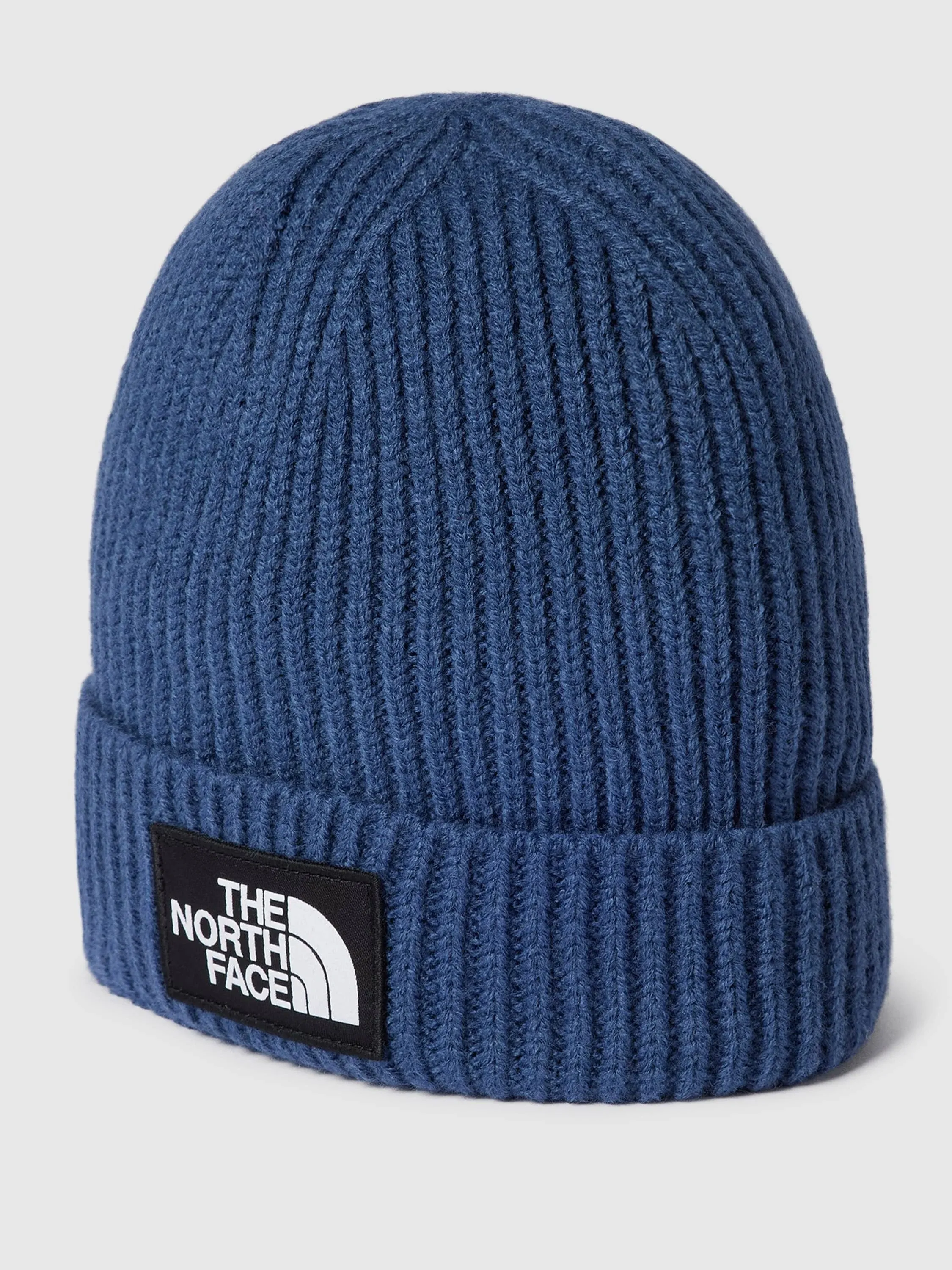 The North Face Kids TNF Box Logo Cuffed Beanie - Shady Blue