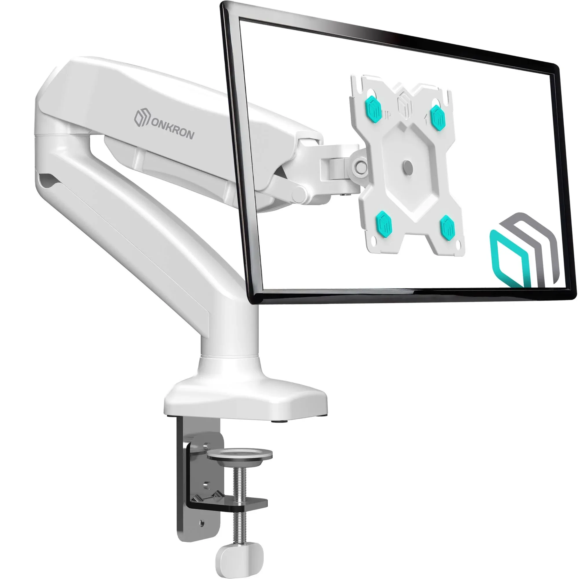 ONKRON Monitor Arm for 13-32 Inch Screens up to 17.6 lbs White