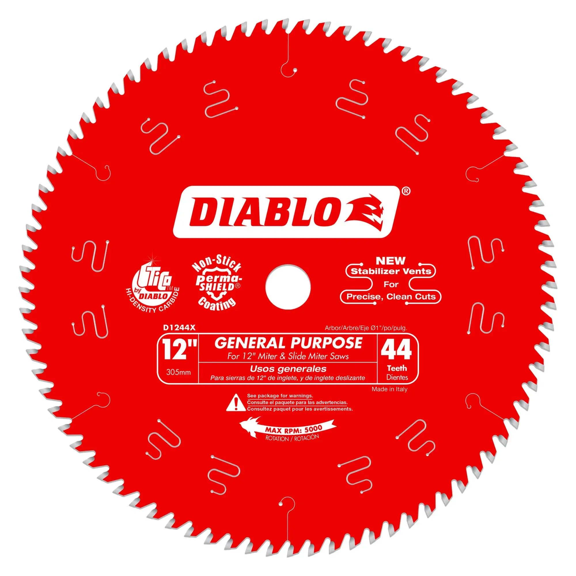 Diablo 12 in. 44 Tooth General Purpose Saw Blade D1244X