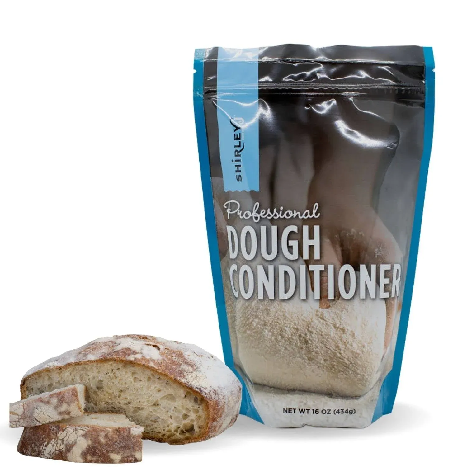 Dough Conditioner Bread Improver & Enhancer For Baking | (1 lb) Professional Gourmet Grade Dough Baking Enhancing | For Any Bakery Recipe, Improve Texture, Increase Natural Strength & Elasticity (16oz.)