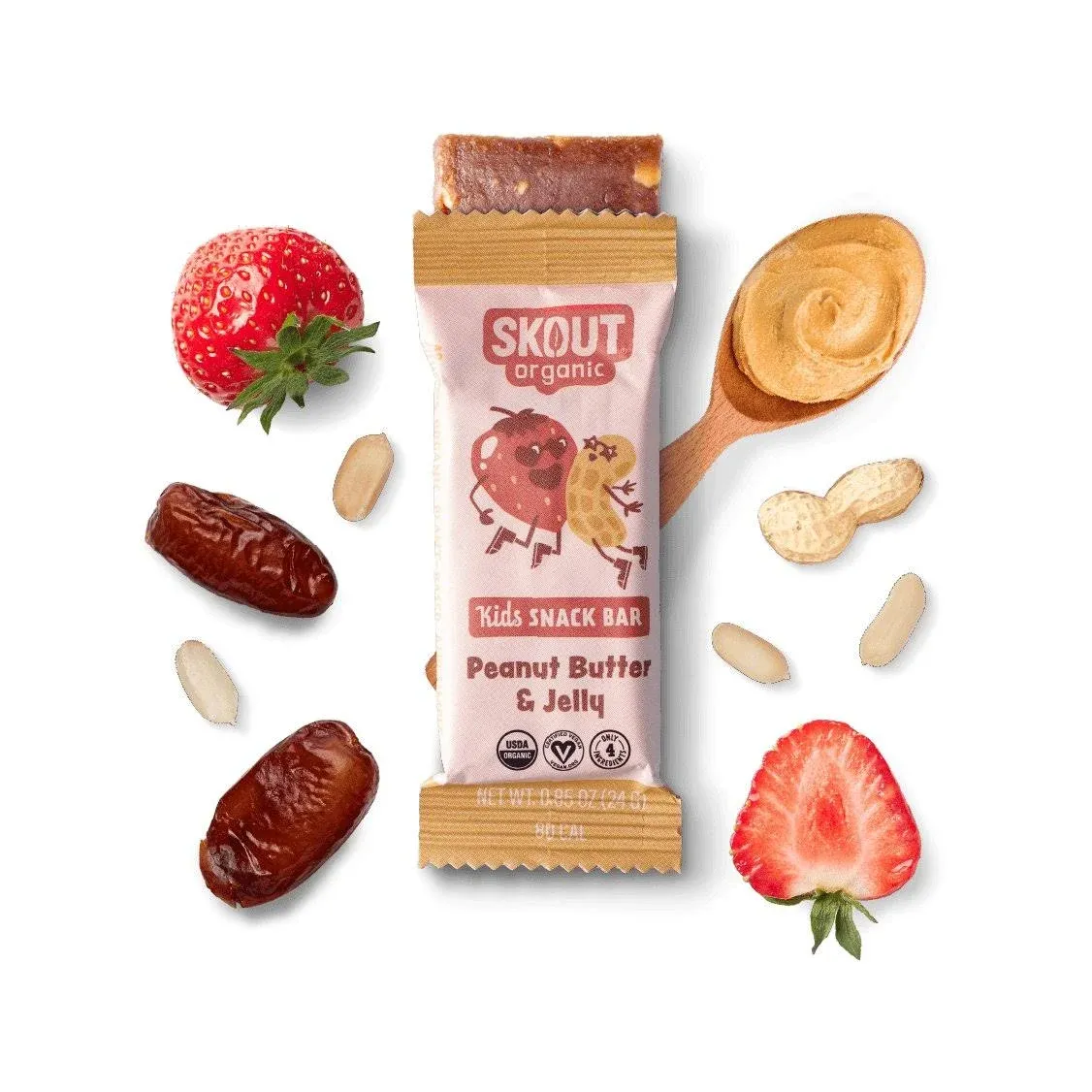 Skout Organic Peanut Butter and Jelly Kids Bar by Skout Organic