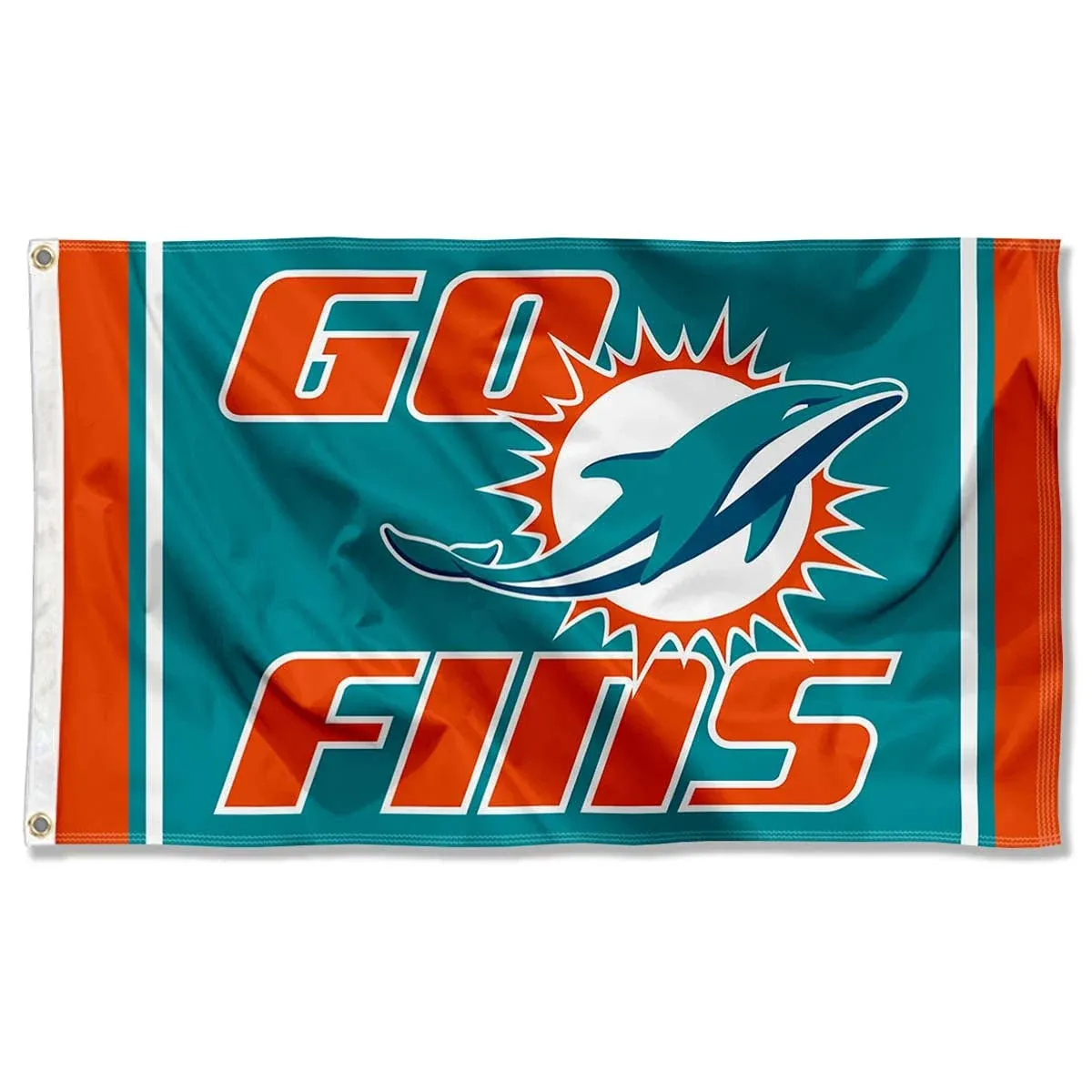 3x5 Foot Miami Dolphins Go Fins Flag