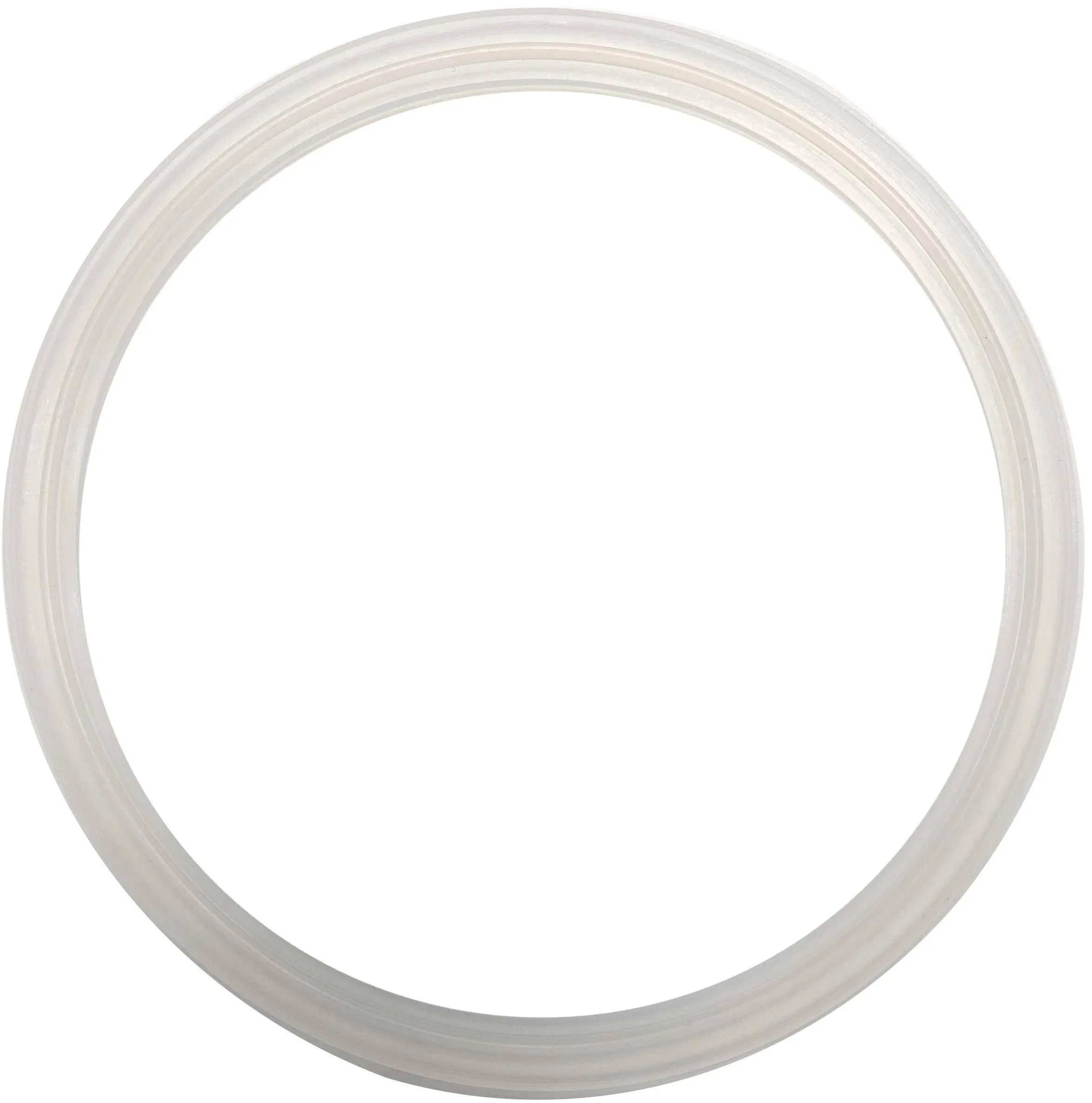 DR.COMPONENT 6&#034; Sanitary Standard Flange Tri-Clamp Gaskets Pack of 2 Clear New