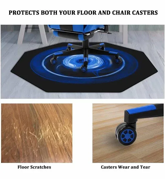 WeGuard Chair Mat for Hard Floors, Office Chair Mat with Smooth Surface, Non-Slip ...