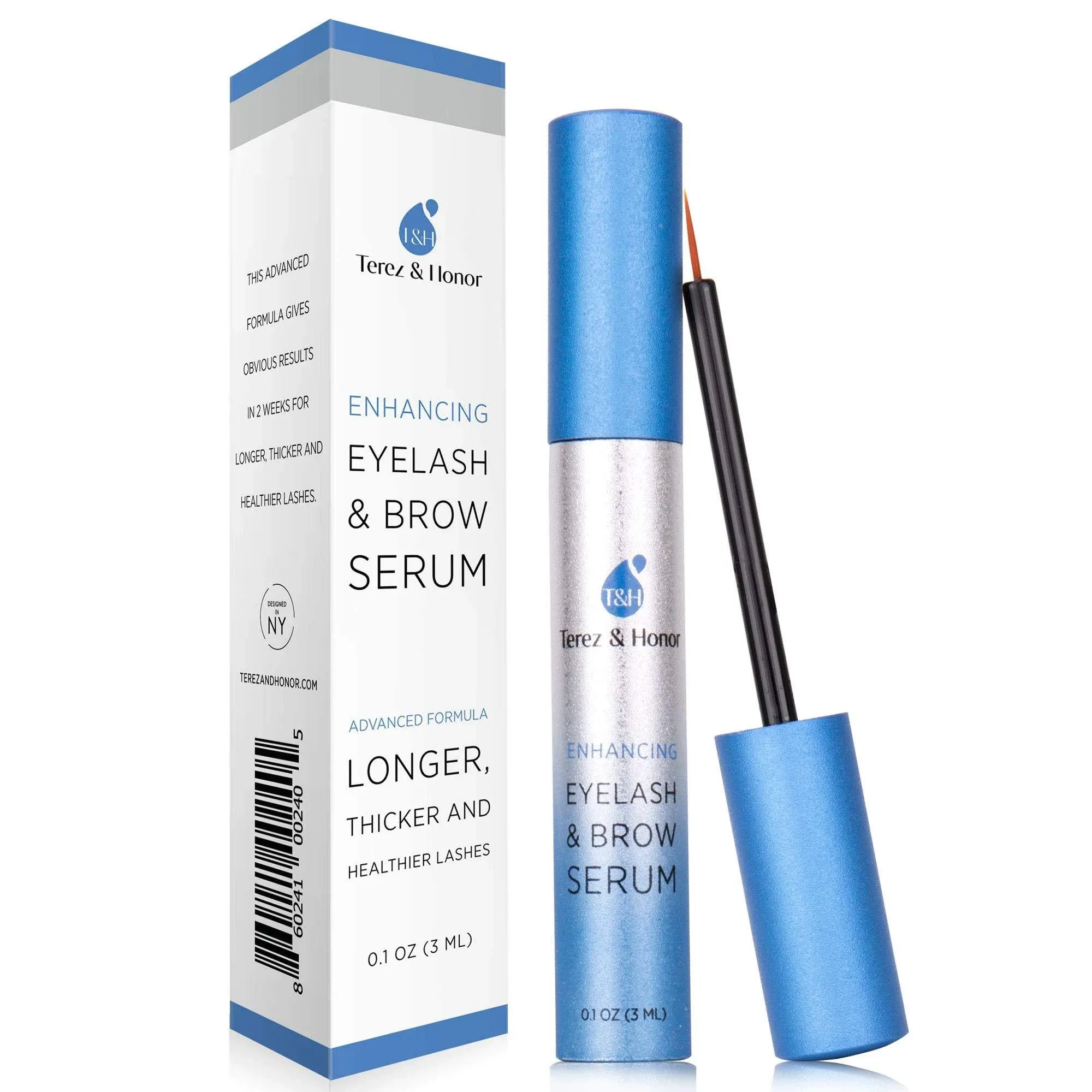 Natural Eyelash Growth Serum and Brow Enhancer to Grow Thicker, Longer Lashes for Long, Luscious Lashes and Eyebrows (Eyelash Growth Serum [3mL])