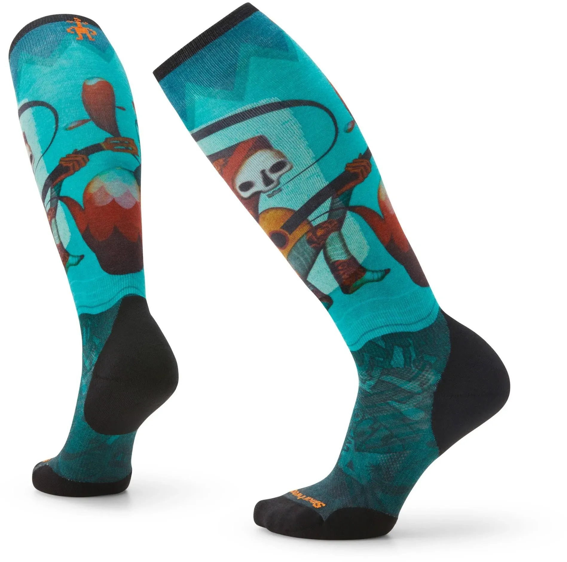 SmartWool S Print Targeted Cushion Ski Socks - Merino Wool, Over the Calf NWT