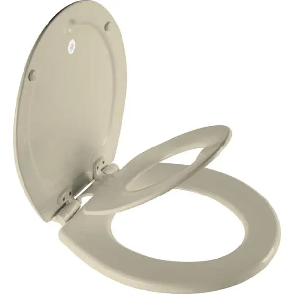 BEMIS NextStep2 Children's Potty Training Closed Front Enameled Wood Toilet Seat