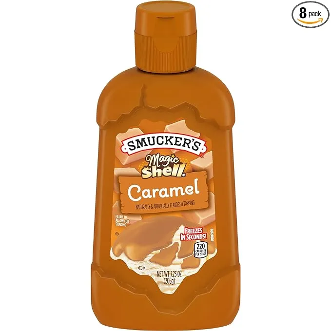 Smucker's Magic Shell Caramel Flavored Topping, 7.25 Ounces