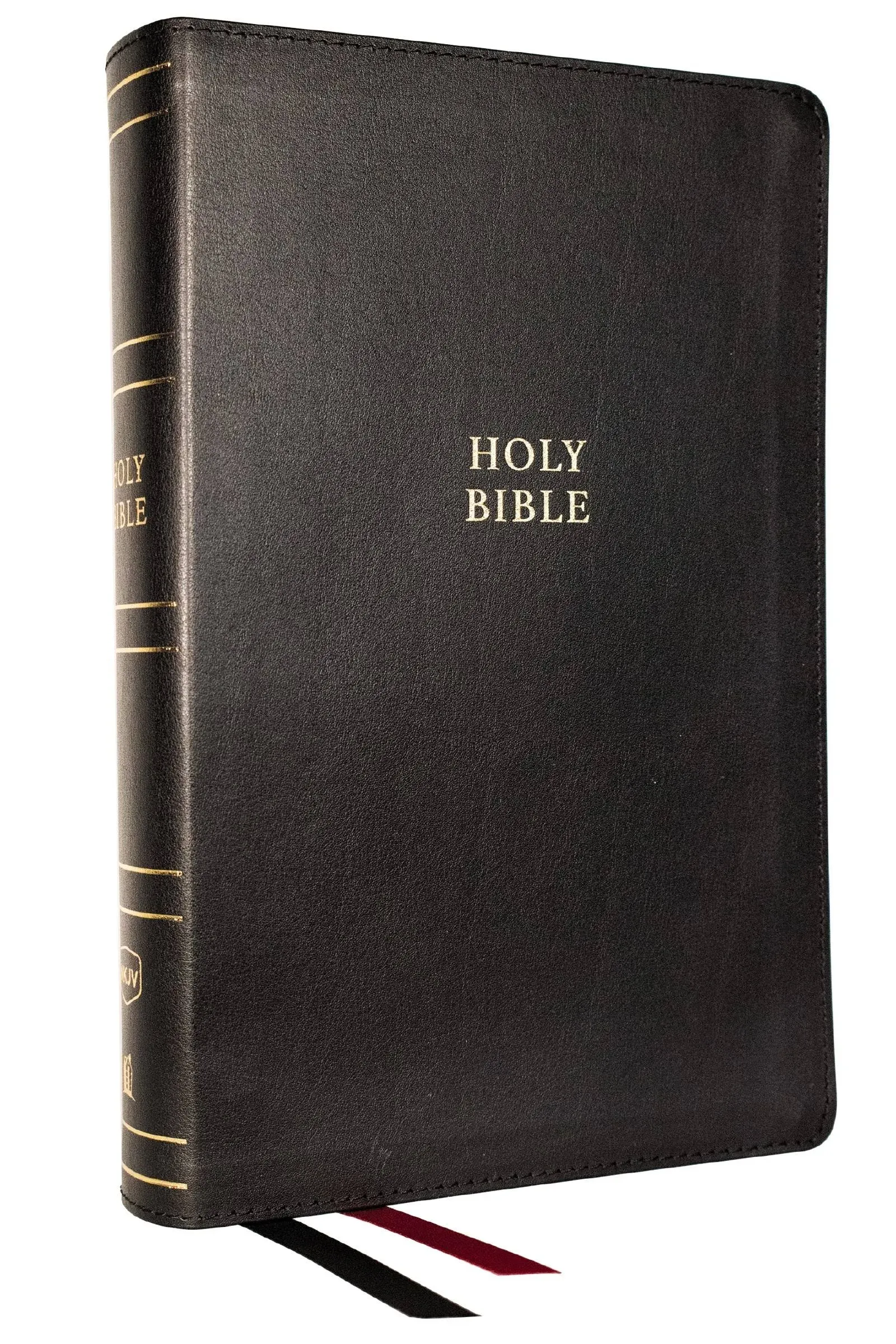 NKJV Single-Column Reference Bible, Comfort Print--bonded leather, black (indexed)